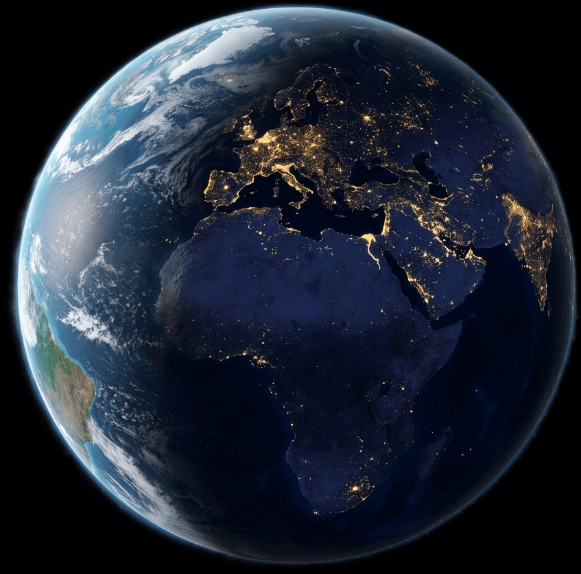 Rotating Earth Globe